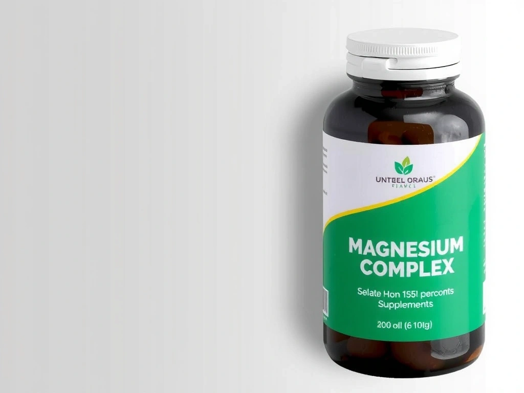 Bottle of Magnesium Complex supplements