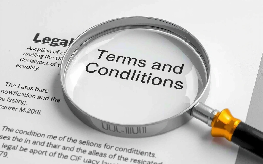 Legal documents being reviewed with a magnifying glass